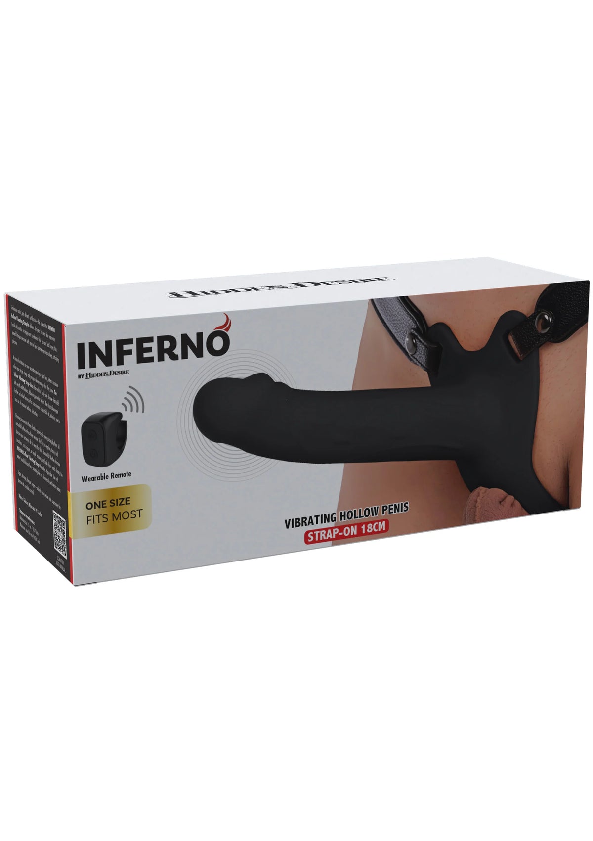 Bestel: Hollow Penis Strapon Vibrating 18cm Black by Hidden Desire - bij Happytoys: de erotische sex webshop | liever Happy dan Easy ⭐⭐⭐⭐⭐