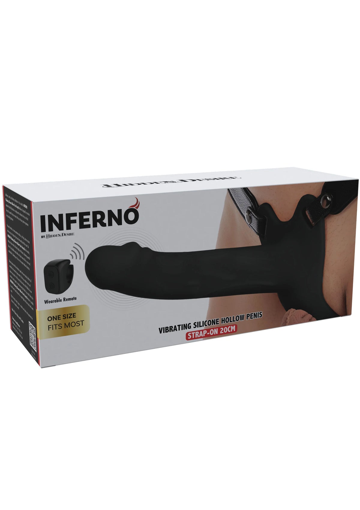 Bestel: Hollow Penis Strapon Vibrating 20cm Skin by Hidden Desire - bij Happytoys: de erotische sex webshop | liever Happy dan Easy ⭐⭐⭐⭐⭐