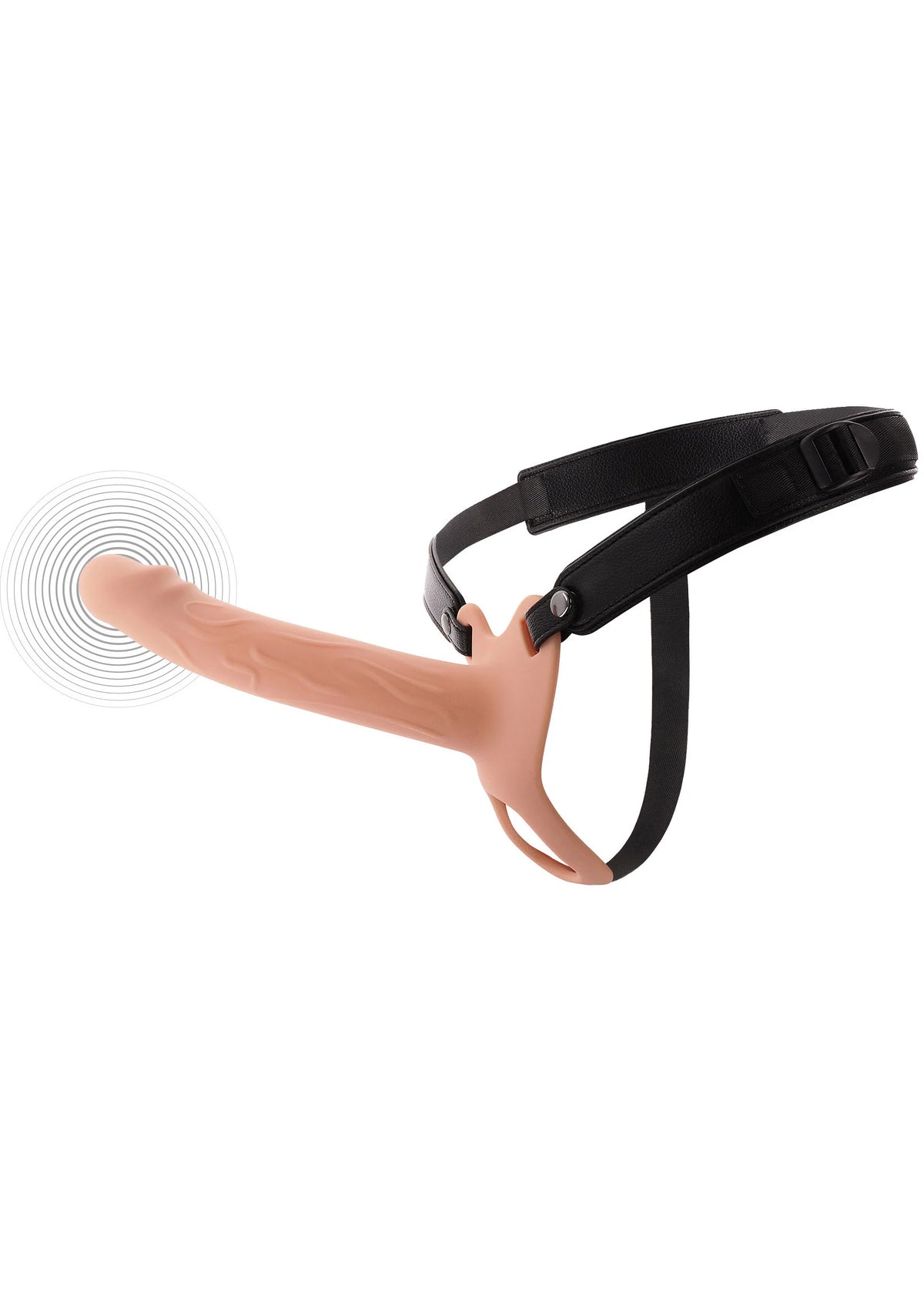 Bestel: Hollow Penis Strapon Vibrating 20cm Skin by Hidden Desire - bij Happytoys: de erotische sex webshop | liever Happy dan Easy ⭐⭐⭐⭐⭐