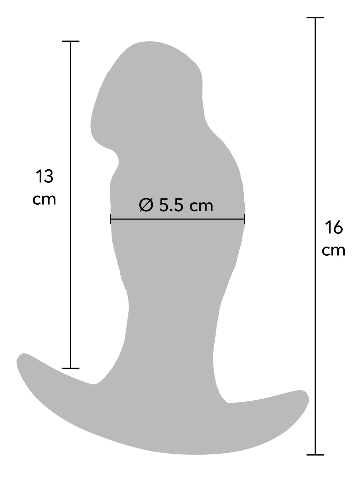 Bestel: Realistic Buttplug Liquid Silicone 16 cm by Hidden Desire - bij Happytoys: de erotische sex webshop | liever Happy dan Easy ⭐⭐⭐⭐⭐