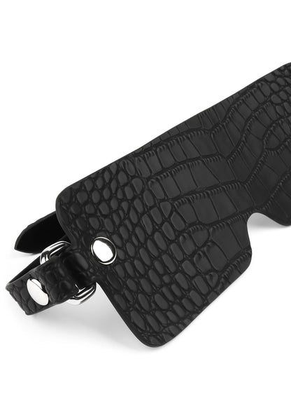 Bestel: Croc - Embossed Blindfold by Feros Avanza - bij Happytoys: de erotische sex webshop | liever Happy dan Easy ⭐⭐⭐⭐⭐