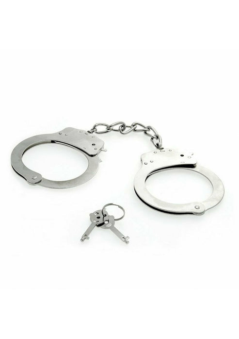 Bestel: Hand Cuffs by Seven Creations - bij Happytoys: de erotische sex webshop | liever Happy dan Easy ⭐⭐⭐⭐⭐ - Default Title - 25046 - SILVER