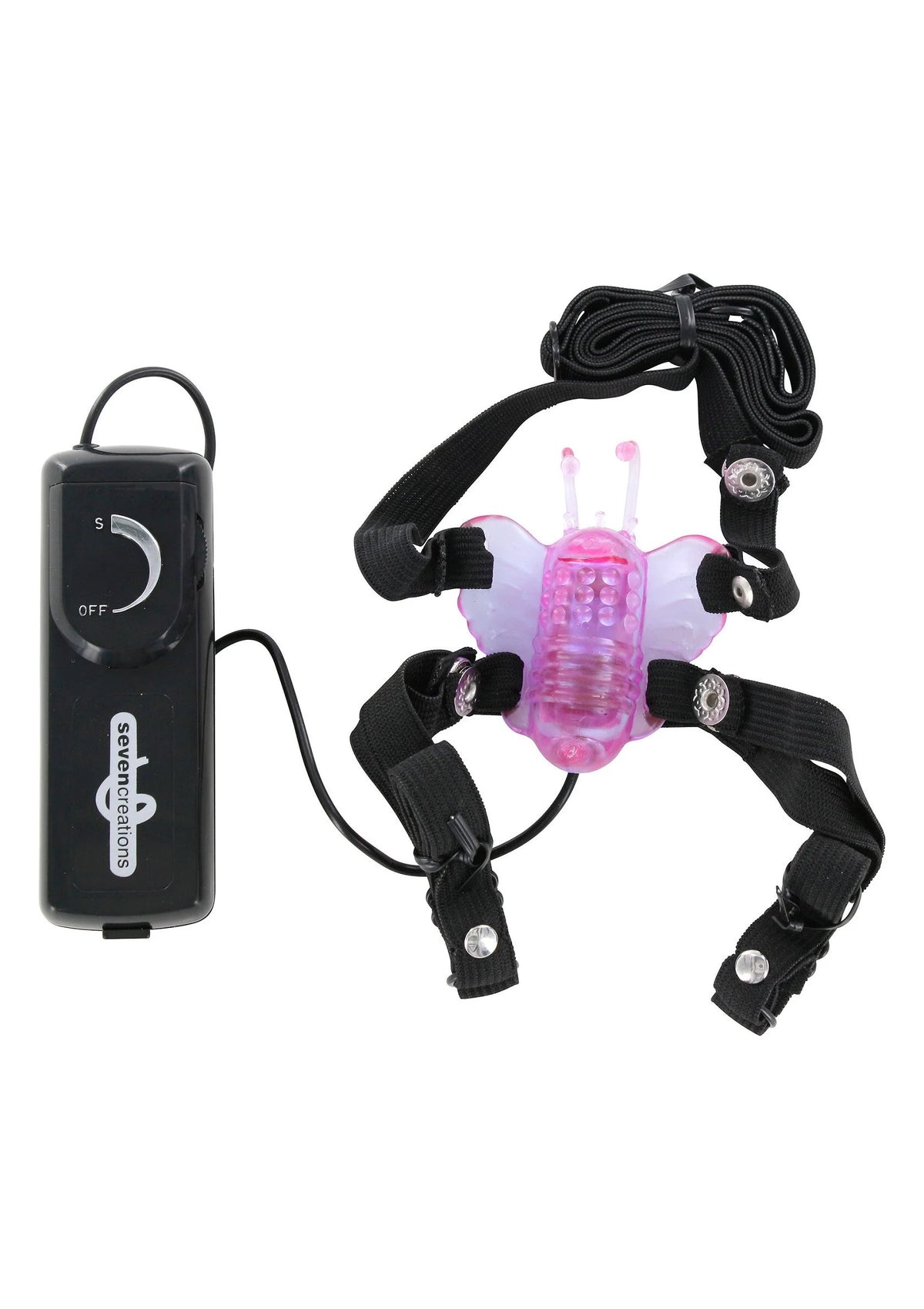 Bestel: Butterfly Stimulator by Seven Creations - bij Happytoys: de erotische sex webshop | liever Happy dan Easy ⭐⭐⭐⭐⭐ - Default Title - 25128 - BLACK