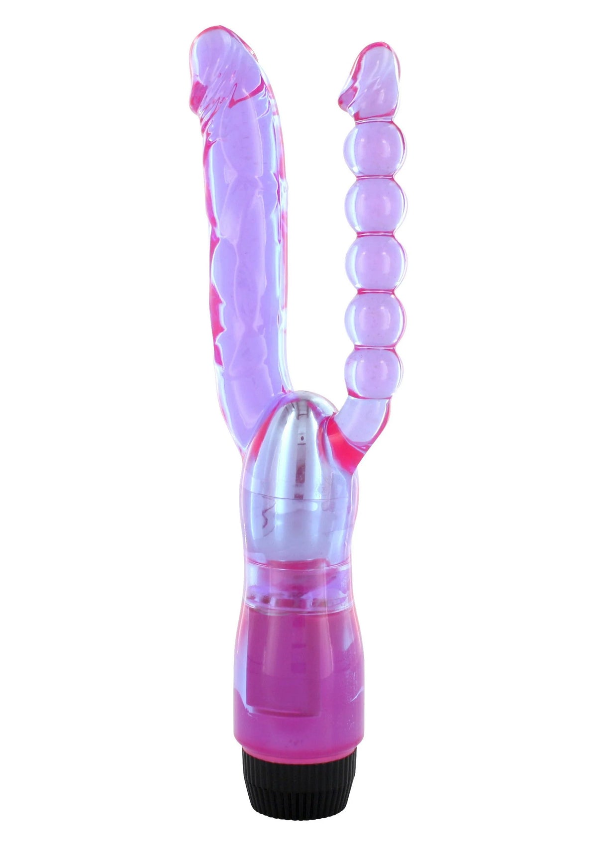 Bestel: Double Penetrating Vibrator by Seven Creations - bij Happytoys: de erotische sex webshop | liever Happy dan Easy ⭐⭐⭐⭐⭐ - Default Title - 25160 - CLEAR