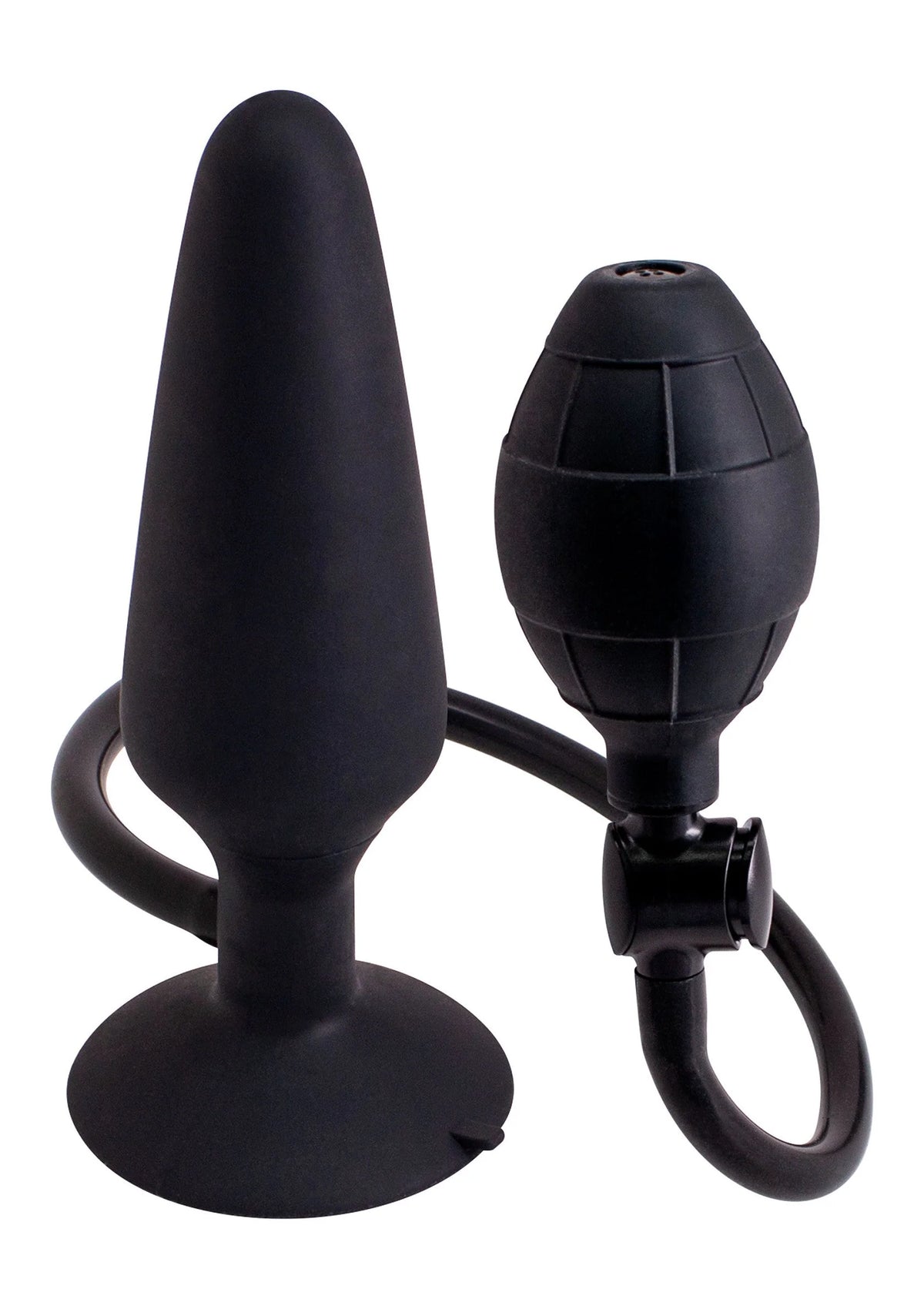 Bestel: Inflatable Butt Plug Large by Seven Creations - bij Happytoys: de erotische sex webshop | liever Happy dan Easy ⭐⭐⭐⭐⭐ - Default Title - 25204 - BLACK