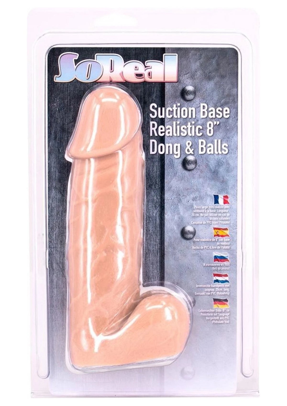 Bestel: So Real Dong 20 cm by Seven Creations - bij Happytoys: de erotische sex webshop | liever Happy dan Easy ⭐⭐⭐⭐⭐