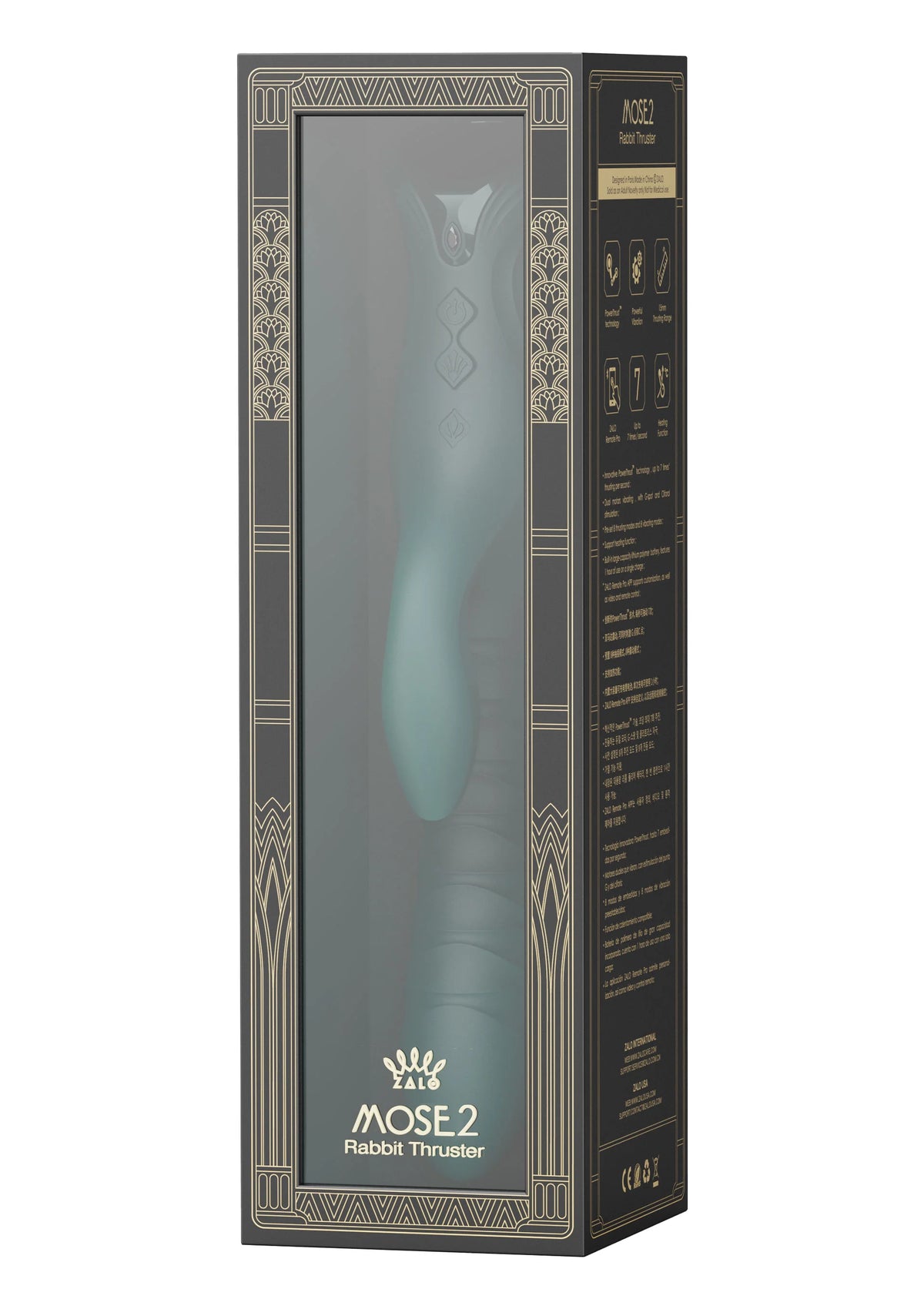 Bestel: Mose 2 Rabbit Thruster+Heating by Zalo - bij Happytoys: de erotische sex webshop | liever Happy dan Easy ⭐⭐⭐⭐⭐