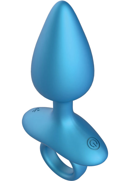Bestel: Smooth Anal Plug Vibrating + Remote by Playhouse - bij Happytoys: de erotische sex webshop | liever Happy dan Easy ⭐⭐⭐⭐⭐ - Default Title - 25630 - BLUE