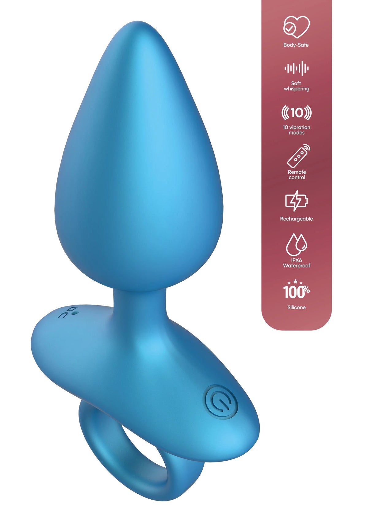 Bestel: Smooth Anal Plug Vibrating + Remote by Playhouse - bij Happytoys: de erotische sex webshop | liever Happy dan Easy ⭐⭐⭐⭐⭐