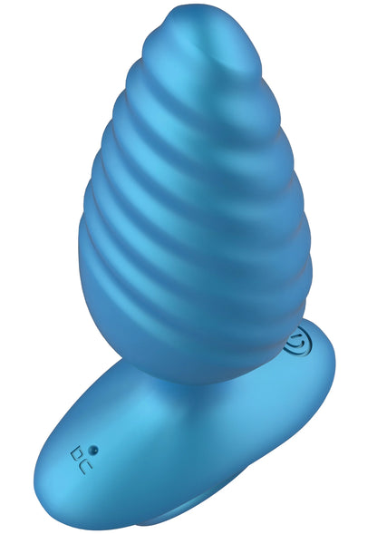 Bestel: Ribbed Anal Plug Vibrating + Remote by Playhouse - bij Happytoys: de erotische sex webshop | liever Happy dan Easy ⭐⭐⭐⭐⭐