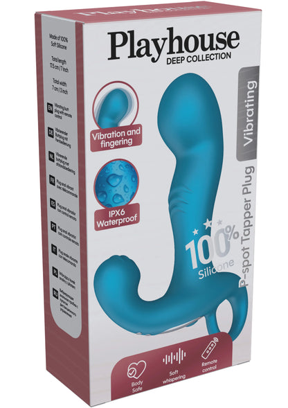 Bestel: P - spot Tapper Plug Vibrating + Remote by Playhouse - bij Happytoys: de erotische sex webshop | liever Happy dan Easy ⭐⭐⭐⭐⭐ - Default Title - 25636 - BLUE