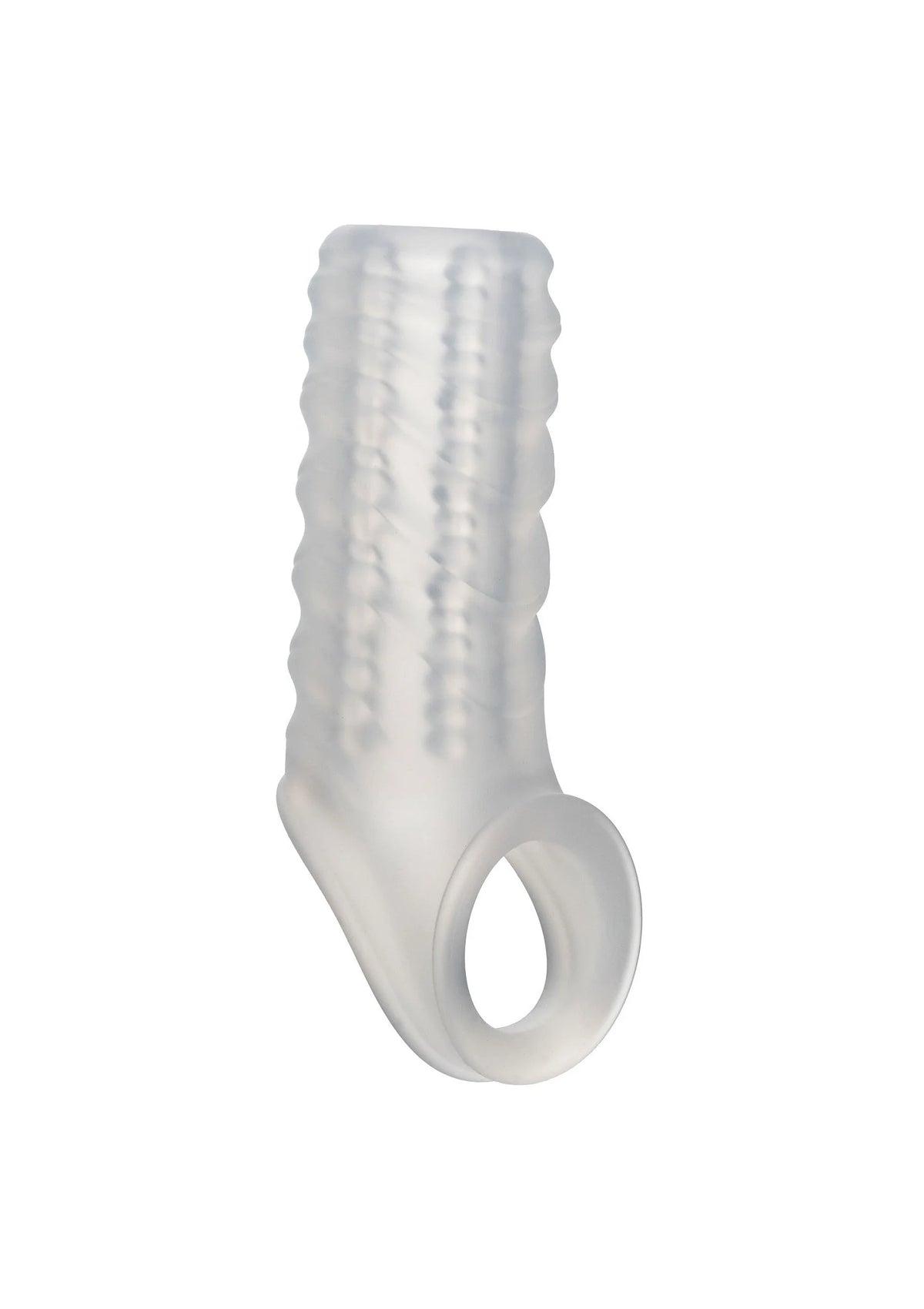 Bestel: Silicone Reversible Sleeve by CalExotics - bij Happytoys: de erotische sex webshop | liever Happy dan Easy ⭐⭐⭐⭐⭐ - Default Title - 27626 - CLEAR