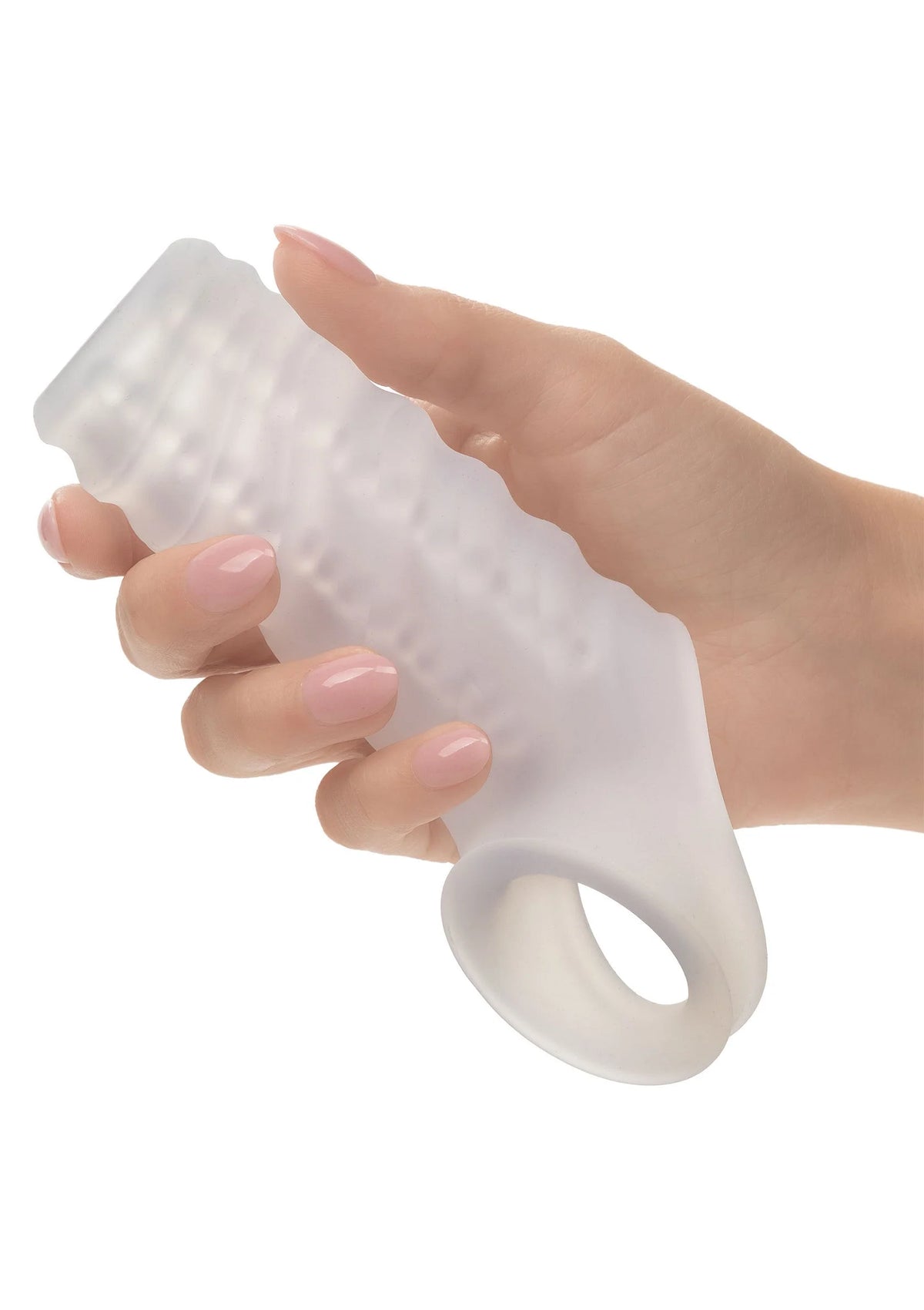 Bestel: Silicone Reversible Sleeve by CalExotics - bij Happytoys: de erotische sex webshop | liever Happy dan Easy ⭐⭐⭐⭐⭐