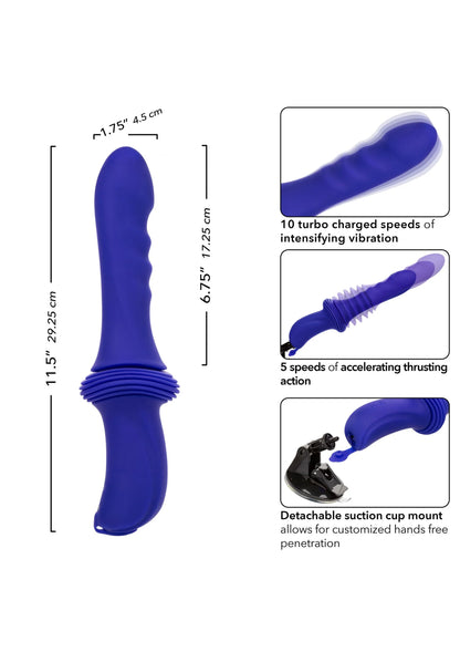 Bestel: Sex Machine Ridged Thruster Purple by CalExotics - bij Happytoys: de erotische sex webshop | liever Happy dan Easy ⭐⭐⭐⭐⭐