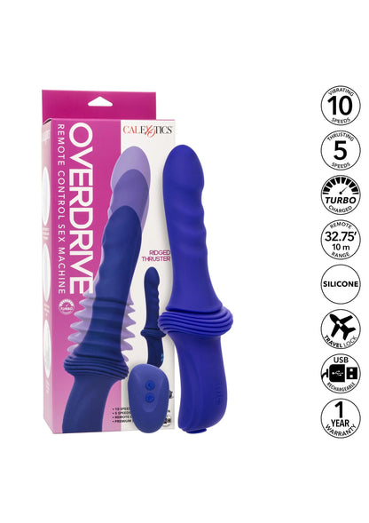 Bestel: Sex Machine Ridged Thruster Purple by CalExotics - bij Happytoys: de erotische sex webshop | liever Happy dan Easy ⭐⭐⭐⭐⭐