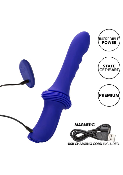Bestel: Sex Machine Ridged Thruster Purple by CalExotics - bij Happytoys: de erotische sex webshop | liever Happy dan Easy ⭐⭐⭐⭐⭐
