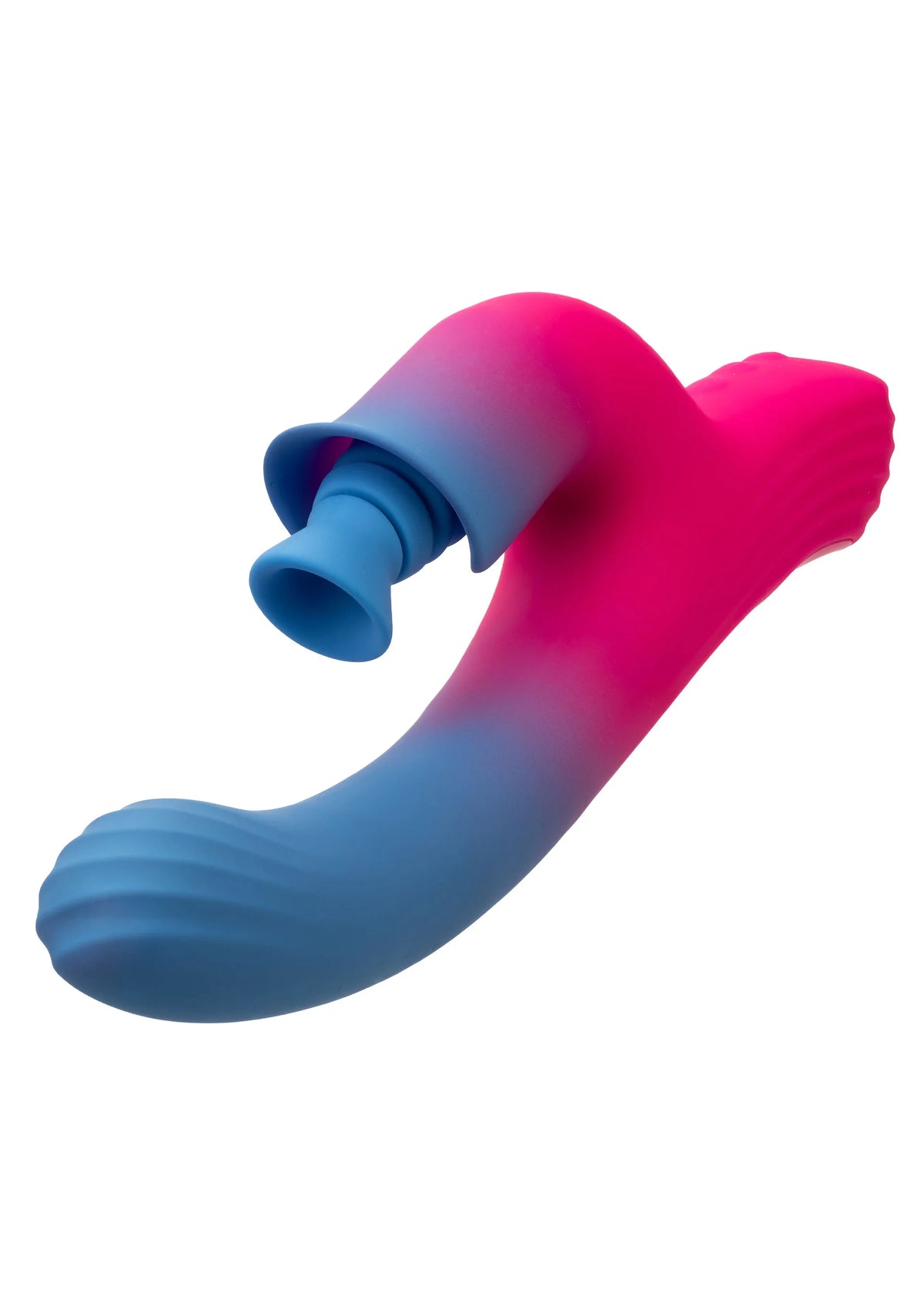 Bestel: Dual Stimulator Suction Vibrator by CalExotics Elation - bij Happytoys: de erotische sex webshop | liever Happy dan Easy ⭐⭐⭐⭐⭐