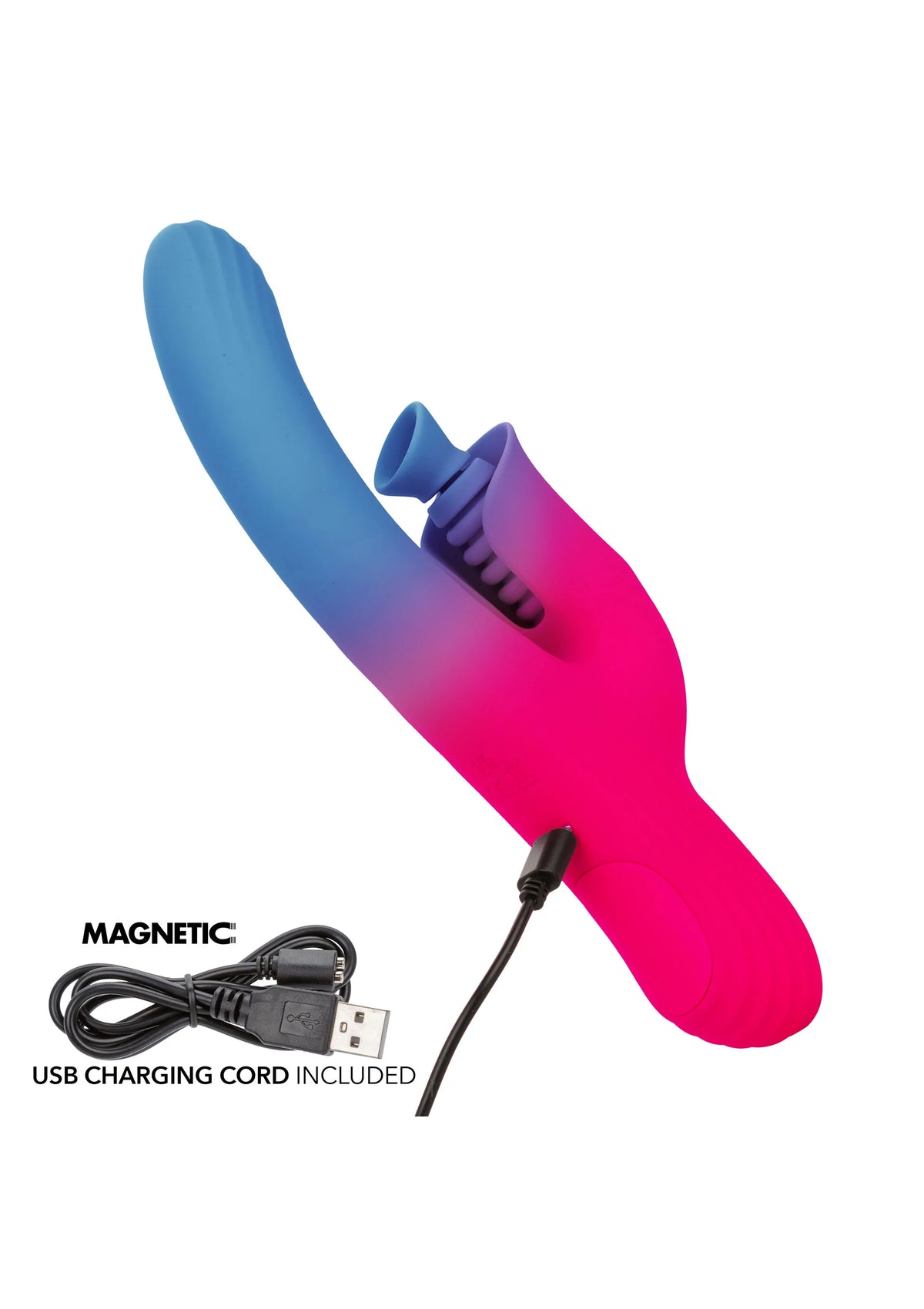 Bestel: Dual Stimulator Suction Vibrator by CalExotics Elation - bij Happytoys: de erotische sex webshop | liever Happy dan Easy ⭐⭐⭐⭐⭐