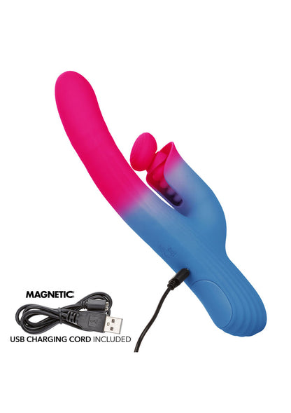 Dual Stimulator Thrusting Vibrator by CalExotics Elation
