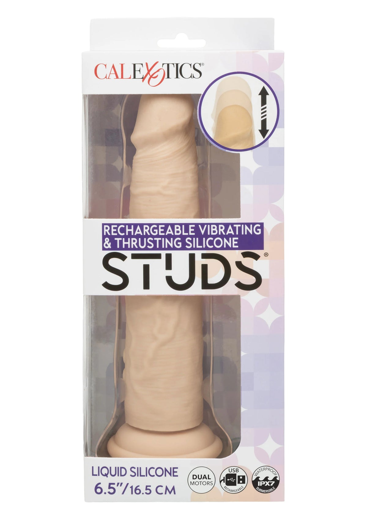Bestel: Vibrating & Thrusting Silicone Studs Vibrator by CalExotics Studs - bij Happytoys: de erotische sex webshop | liever Happy dan Easy ⭐⭐⭐⭐⭐