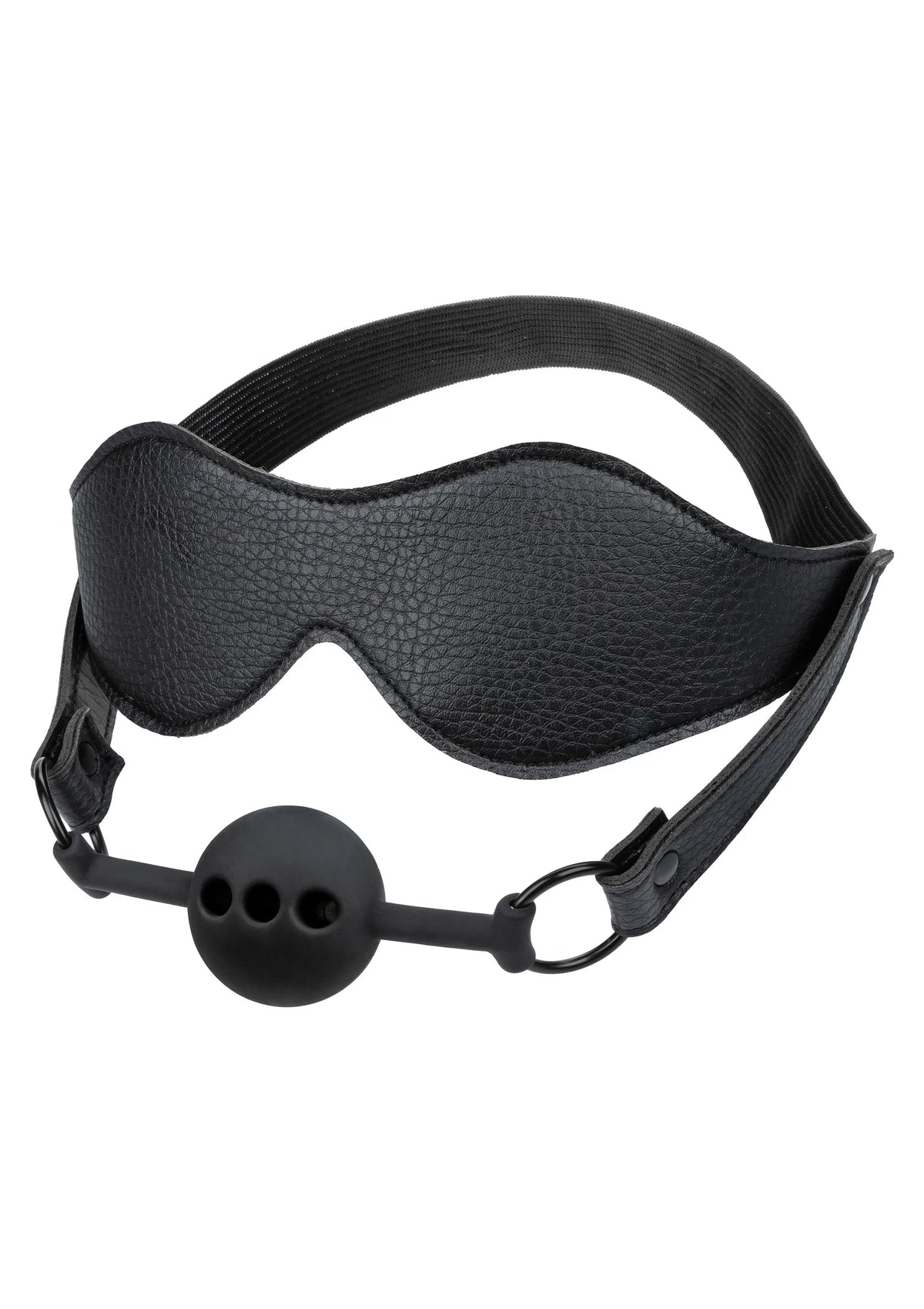 Bestel: Eye Mask & Breathable Ball Gag by CalExotics Nocturnal - bij Happytoys: de erotische sex webshop | liever Happy dan Easy ⭐⭐⭐⭐⭐ - Default Title - 27851 - BLACK