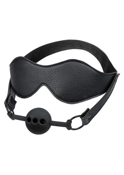 Bestel: Eye Mask & Breathable Ball Gag by CalExotics Nocturnal - bij Happytoys: de erotische sex webshop | liever Happy dan Easy ⭐⭐⭐⭐⭐ - Default Title - 27851 - BLACK