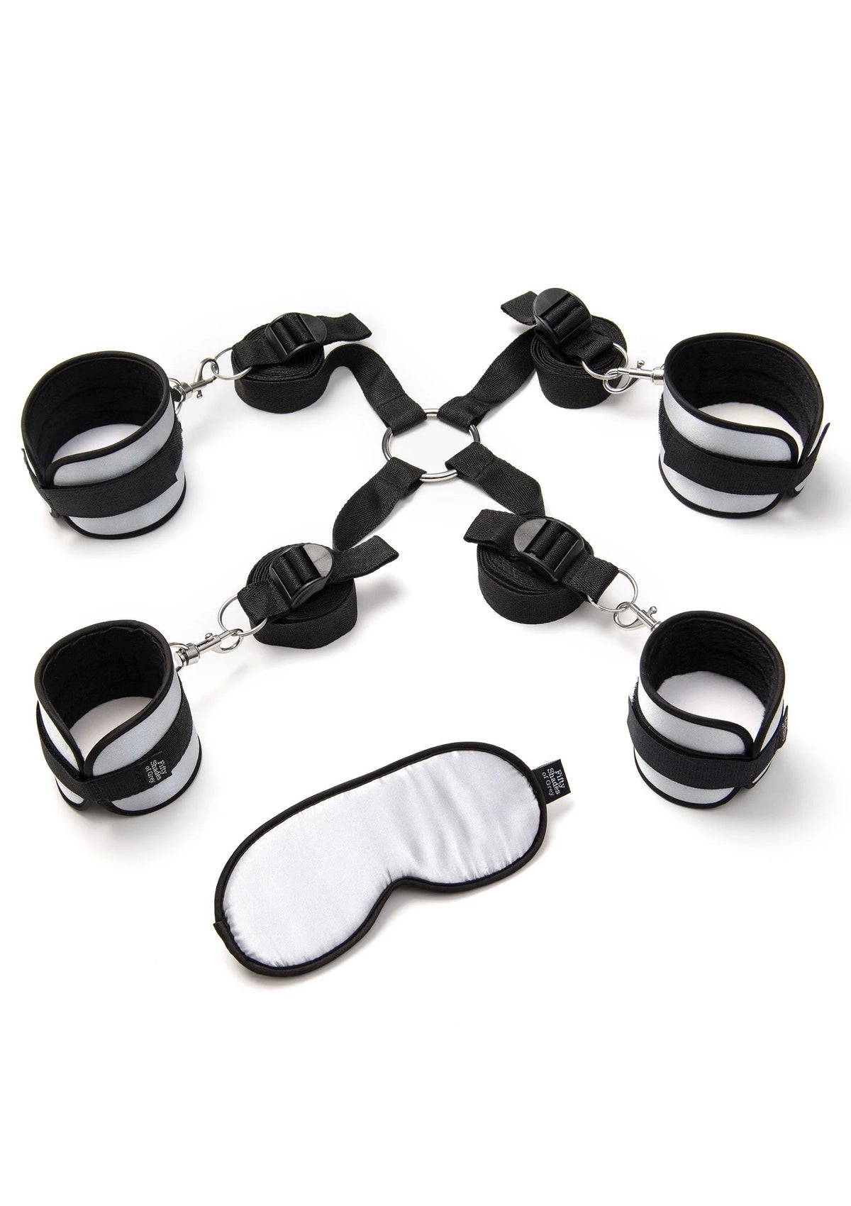 Bestel: Hard Limits Bed Restraint Kit by Fifty Shades of Grey - bij Happytoys: de erotische sex webshop | liever Happy dan Easy ⭐⭐⭐⭐⭐ - Default Title - 29030 - SILVER