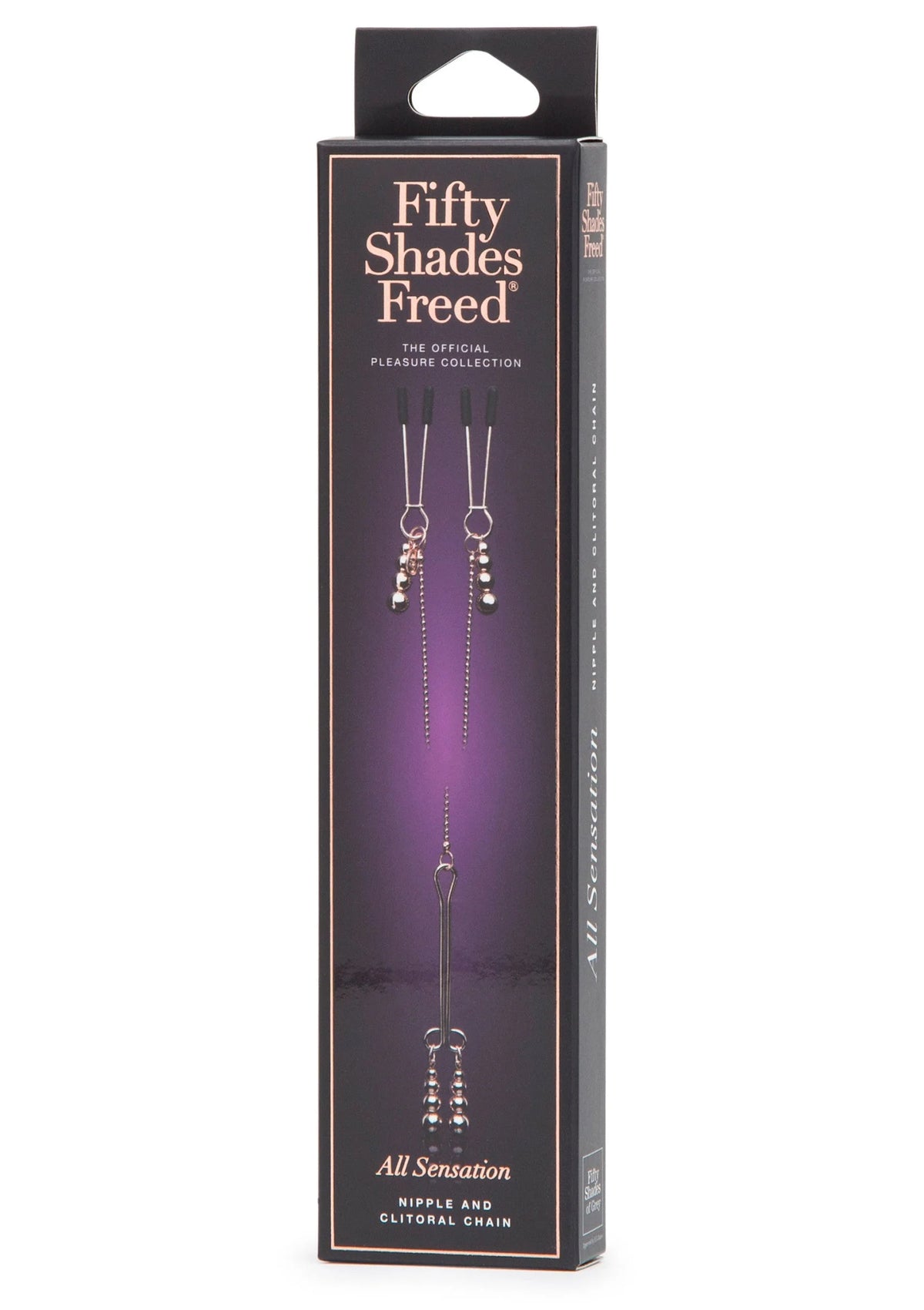 Bestel: Freed All Sensation Nipple & Clitoral Chain Fifty Shades - bij Happytoys: de erotische sex webshop | liever Happy dan Easy ⭐⭐⭐⭐⭐