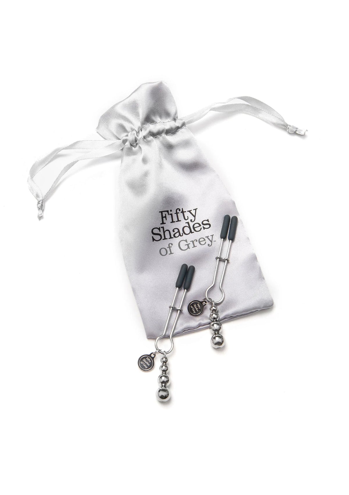 Bestel: The Pinch Adjustable Nipple Clamps by Fifty Shades of Grey - bij Happytoys: de erotische sex webshop | liever Happy dan Easy ⭐⭐⭐⭐⭐