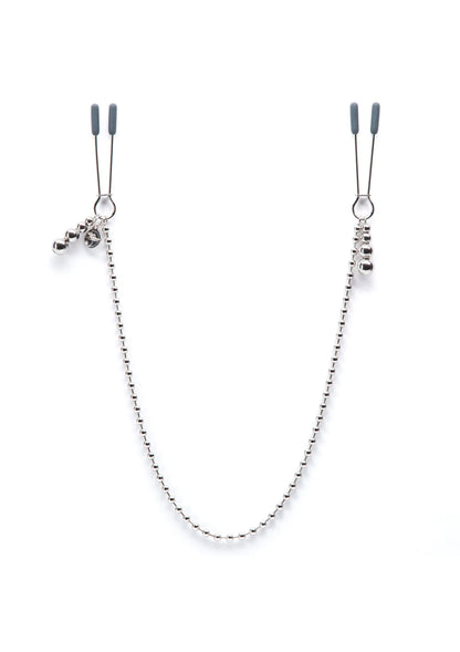 Bestel: At My Mercy Beaded Chain Nipple Clamps Fifty Shades Darker - bij Happytoys: de erotische sex webshop | liever Happy dan Easy ⭐⭐⭐⭐⭐ - Default Title - 29042 - SILVER