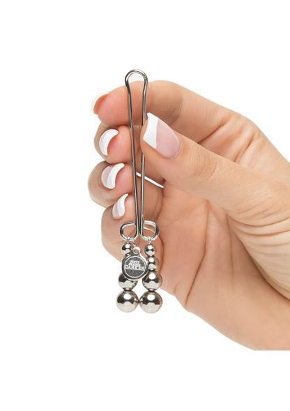 Bestel: Just Sensation Beaded Clitoral Clamp Fifty Shades Darker - bij Happytoys: de erotische sex webshop | liever Happy dan Easy ⭐⭐⭐⭐⭐