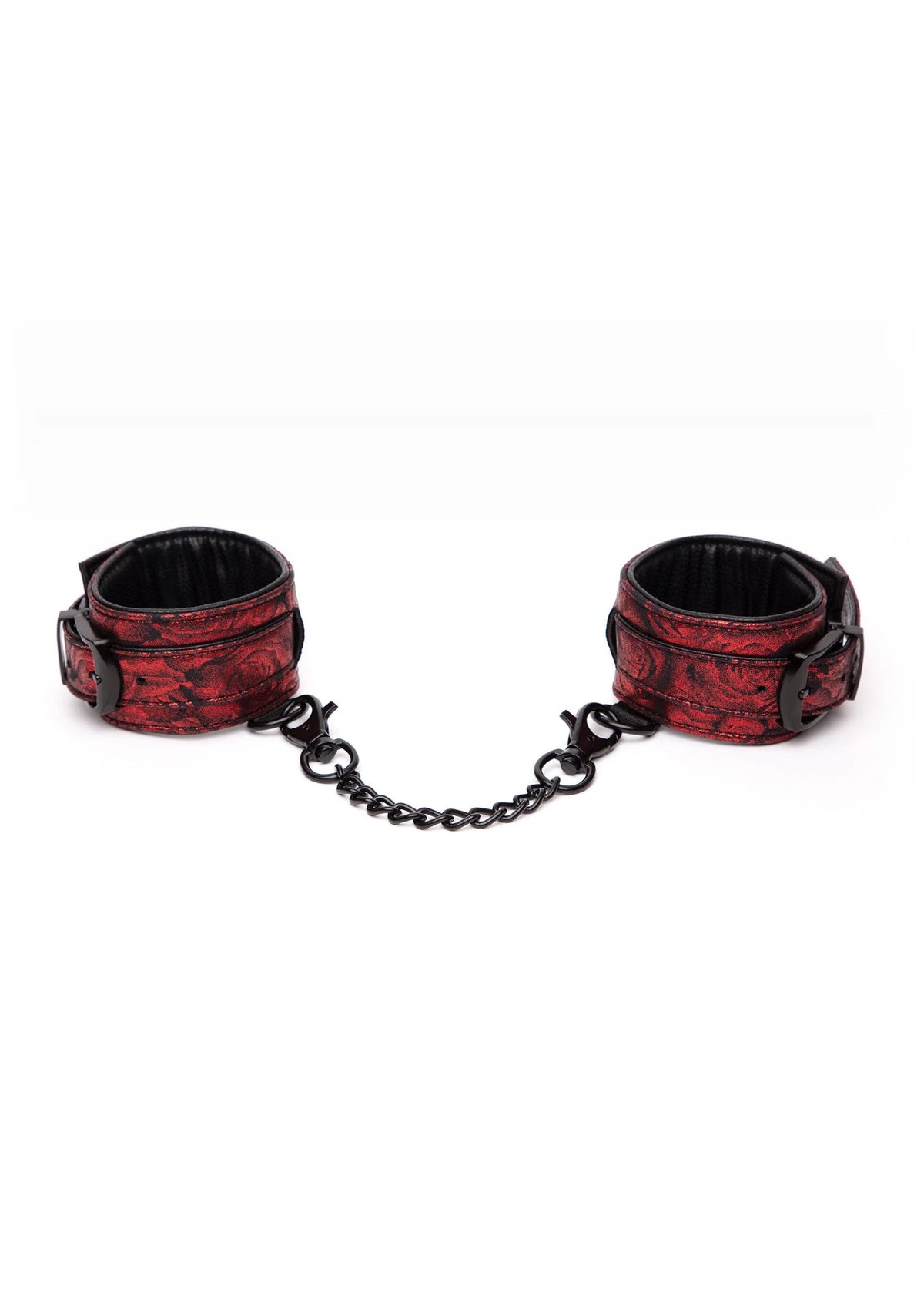Bestel: Reverse PU Leather Wrist Cuffs by Fifty Shades Of Grey - bij Happytoys: de erotische sex webshop | liever Happy dan Easy ⭐⭐⭐⭐⭐