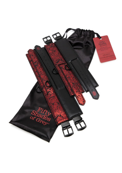 Bestel: Sweet Anticipation Under Mattress Restraint Set by Fifty Shades of Grey - bij Happytoys: de erotische sex webshop | liever Happy dan Easy ⭐⭐⭐⭐⭐