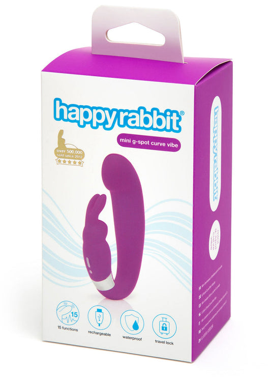 Bestel: G - Spot Curve Rabbit Vibrator by Happy Rabbit - bij Happytoys: de erotische sex webshop | liever Happy dan Easy ⭐⭐⭐⭐⭐