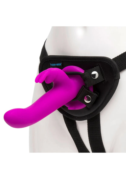 Bestel: Vibrating Strap On Harness Set by Happy Rabbit - bij Happytoys: de erotische sex webshop | liever Happy dan Easy ⭐⭐⭐⭐⭐ - Default Title - 29160 - PURPLE