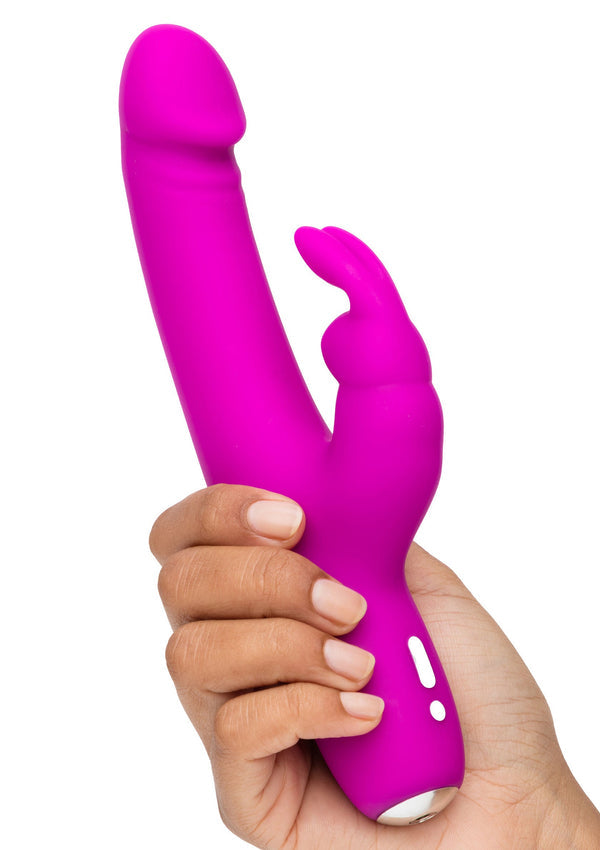 Bestel: Slimline Realistic Rabbit vibrator by Happy Rabbit - bij Happytoys: de erotische sex webshop | liever Happy dan Easy ⭐⭐⭐⭐⭐
