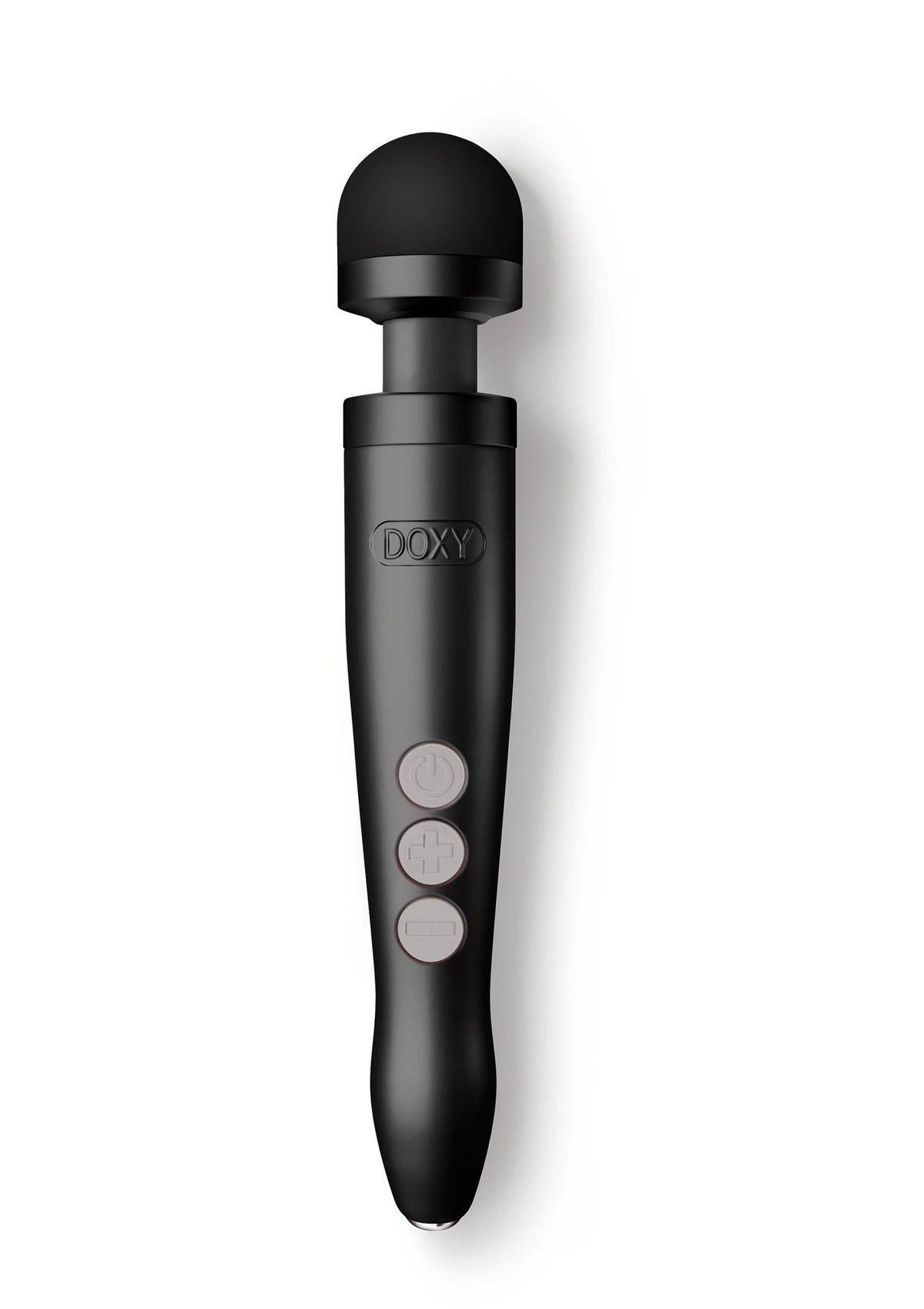 Bestel: Die Cast 3R Reachargeable Wand by Doxy - bij Happytoys: de erotische sex webshop | liever Happy dan Easy ⭐⭐⭐⭐⭐ - Matt black - 29503 - MATTBLACK