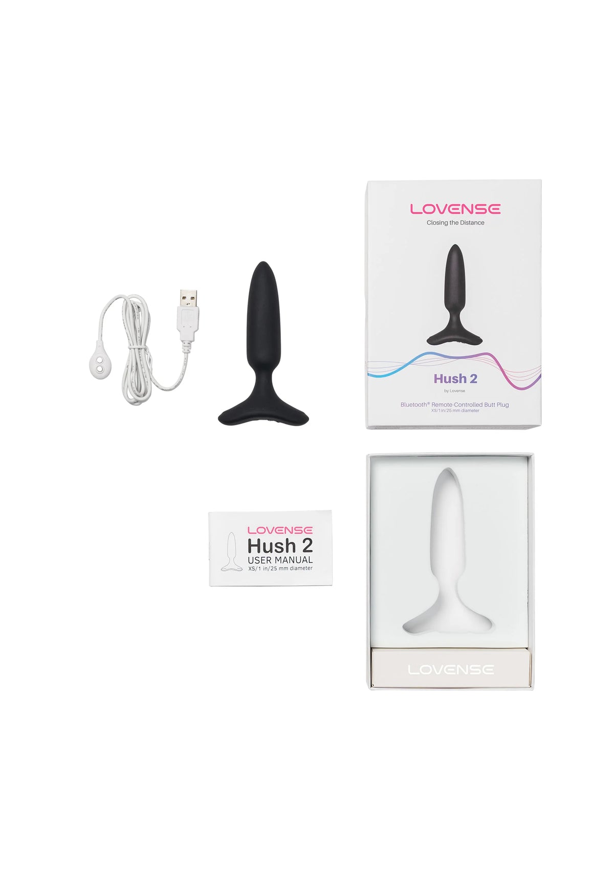 Bestel: Hush 2 - 1 Inch plug vibrator by Lovesense - bij Happytoys: de erotische sex webshop | liever Happy dan Easy ⭐⭐⭐⭐⭐