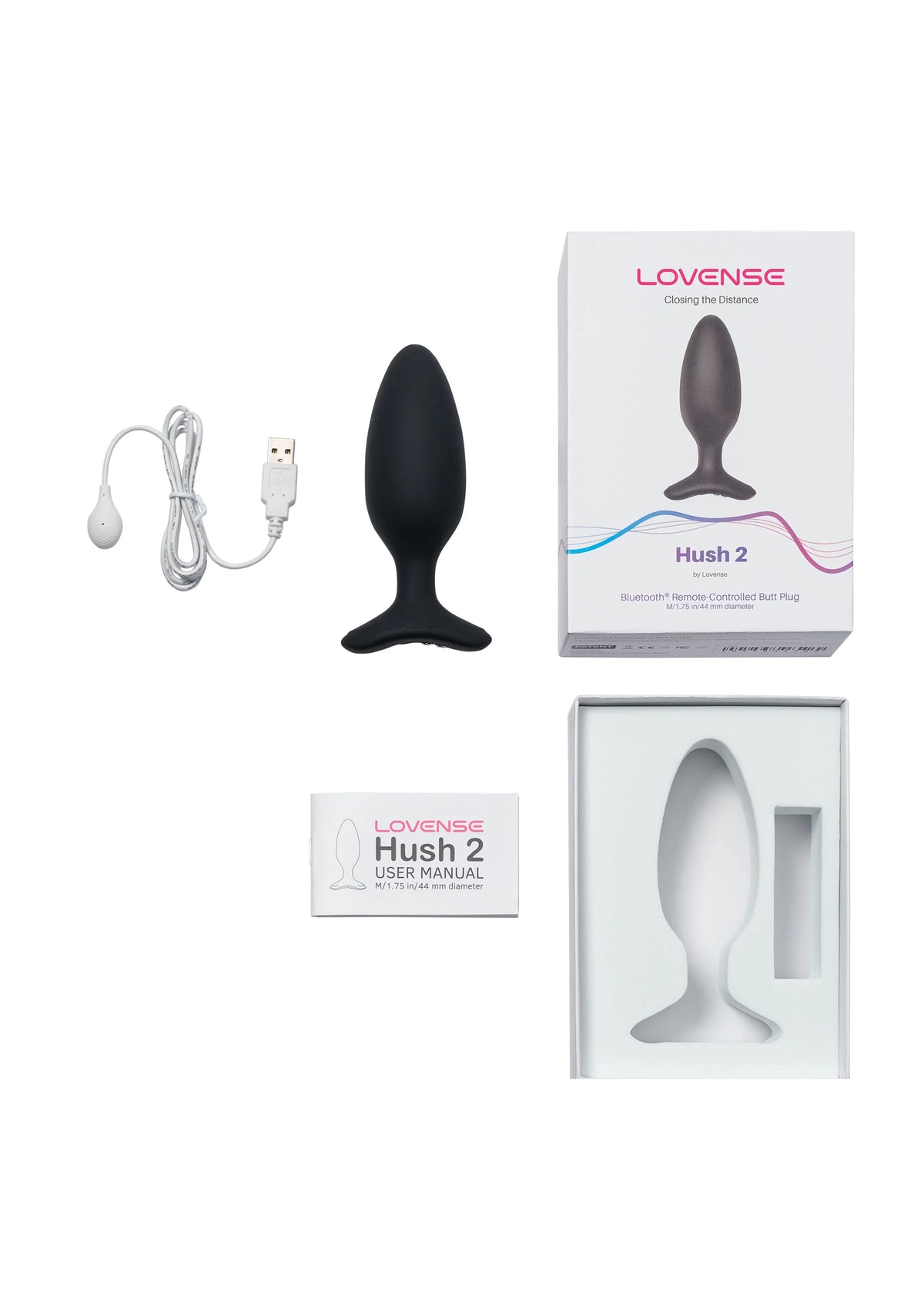 Bestel: Hush 2 - 1.75 Inch by Lovesense - bij Happytoys: de erotische sex webshop | liever Happy dan Easy ⭐⭐⭐⭐⭐