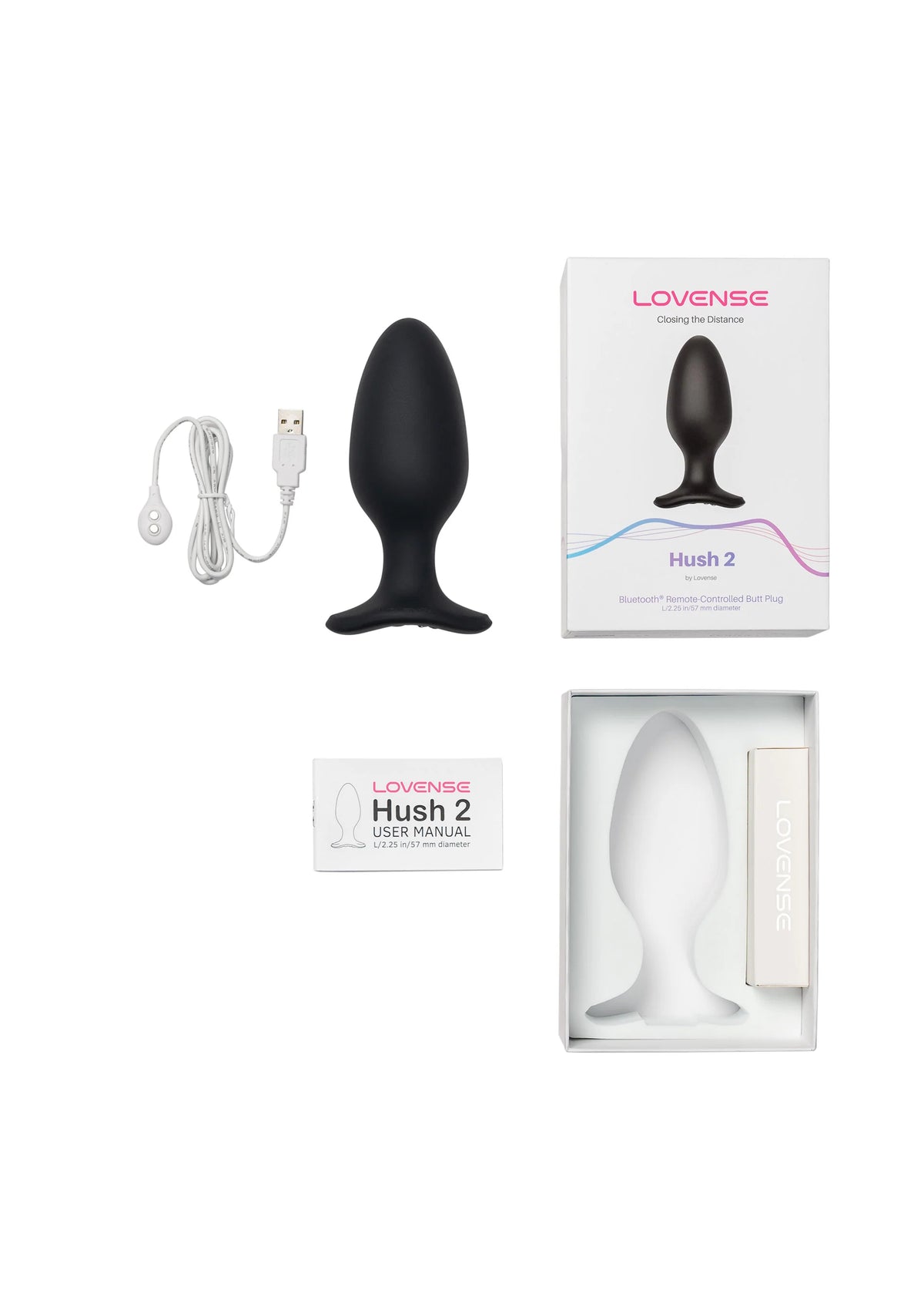 Bestel: Hush 2 - 2.25 Inch by Lovesense - bij Happytoys: de erotische sex webshop | liever Happy dan Easy ⭐⭐⭐⭐⭐