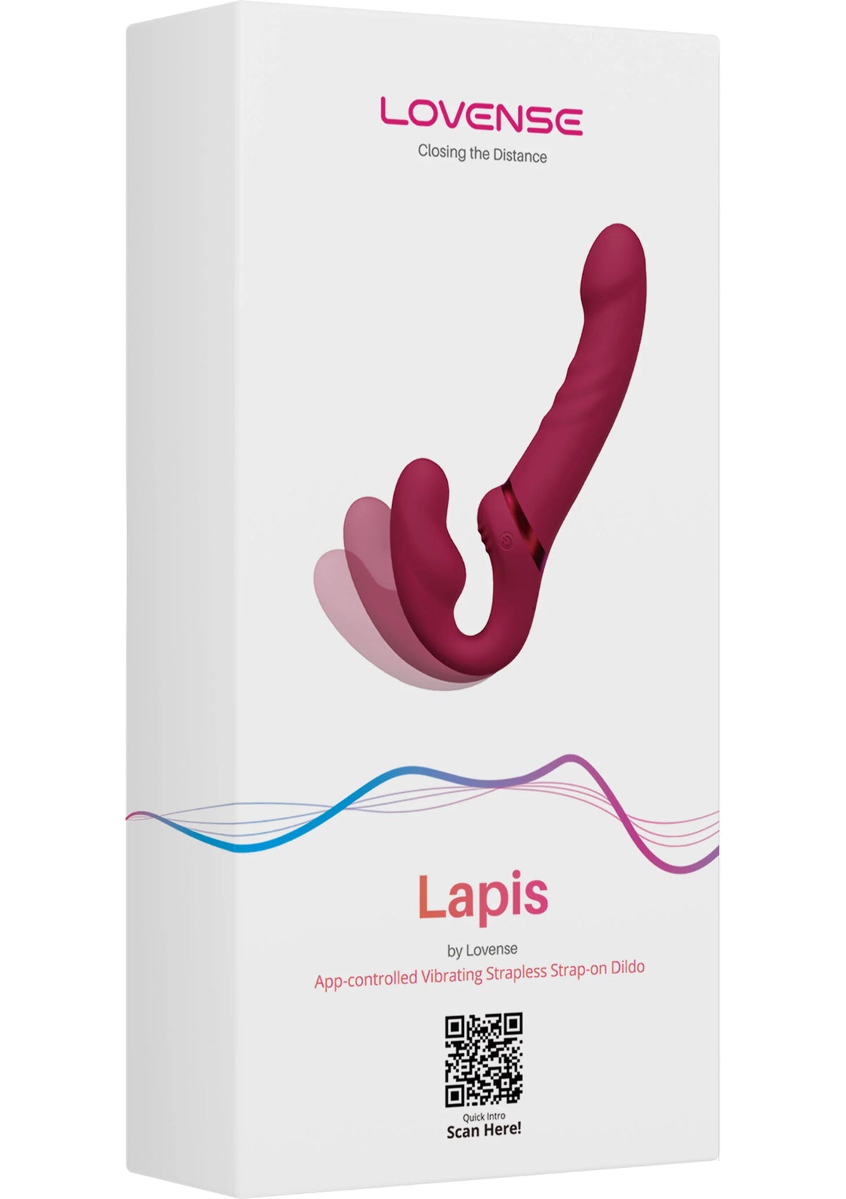 Bestel: Lapis strapless double dildo by Lovesense - bij Happytoys: de erotische sex webshop | liever Happy dan Easy ⭐⭐⭐⭐⭐