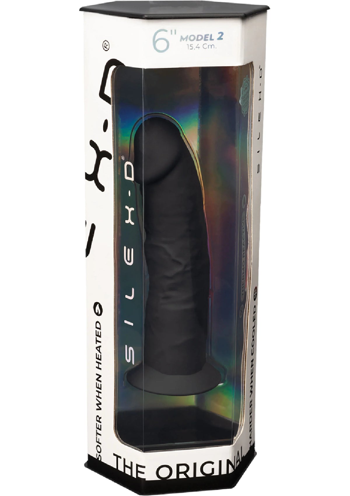 Bestel: Dong Model 6 inch Black by Silex - D - bij Happytoys: de erotische sex webshop | liever Happy dan Easy ⭐⭐⭐⭐⭐