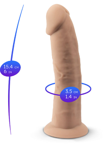 Bestel: Dong Model 6 inch Black by Silex - D - bij Happytoys: de erotische sex webshop | liever Happy dan Easy ⭐⭐⭐⭐⭐