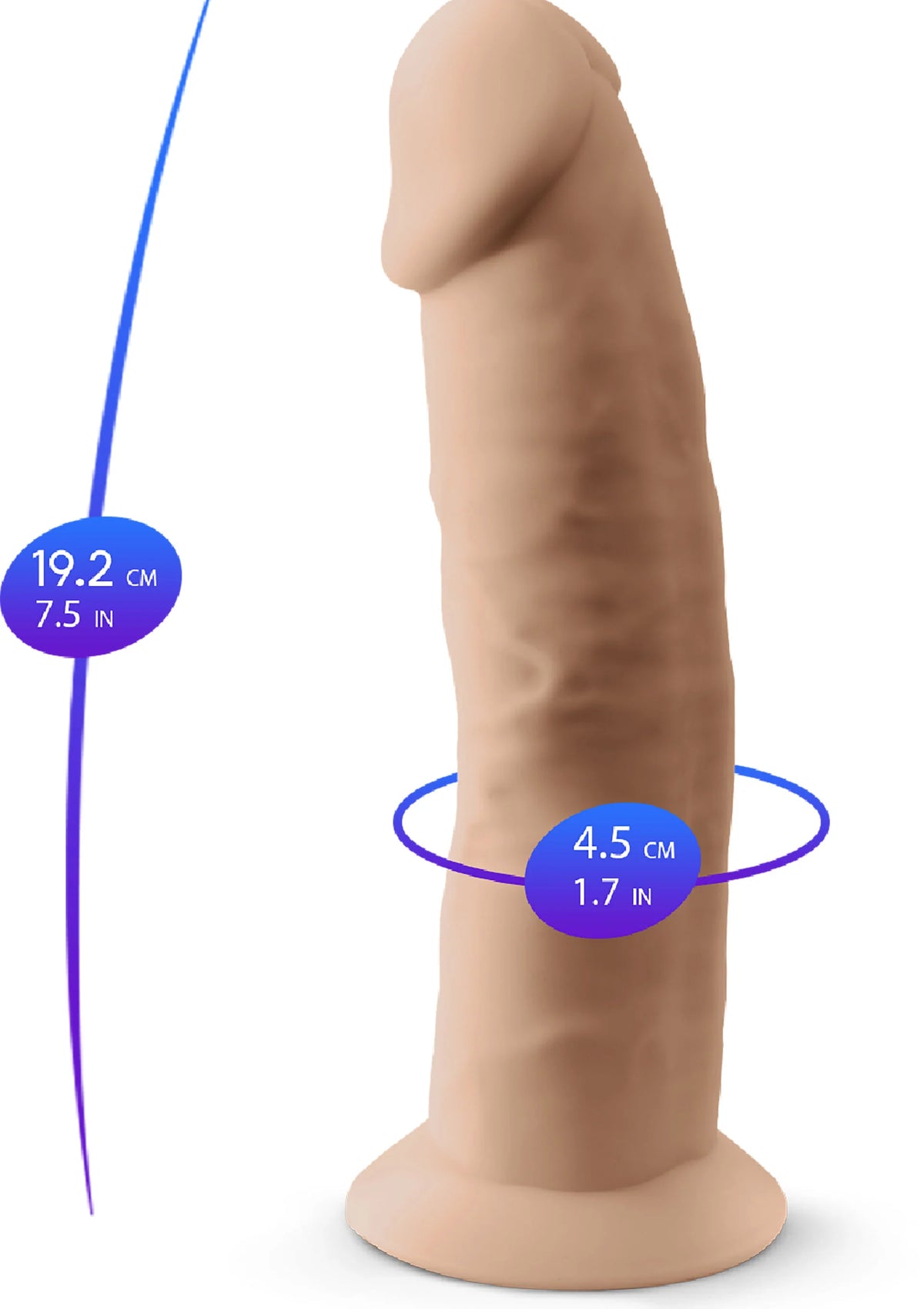 Bestel: Dong Model 7.5 inch by SilexD - bij Happytoys: de erotische sex webshop | liever Happy dan Easy ⭐⭐⭐⭐⭐