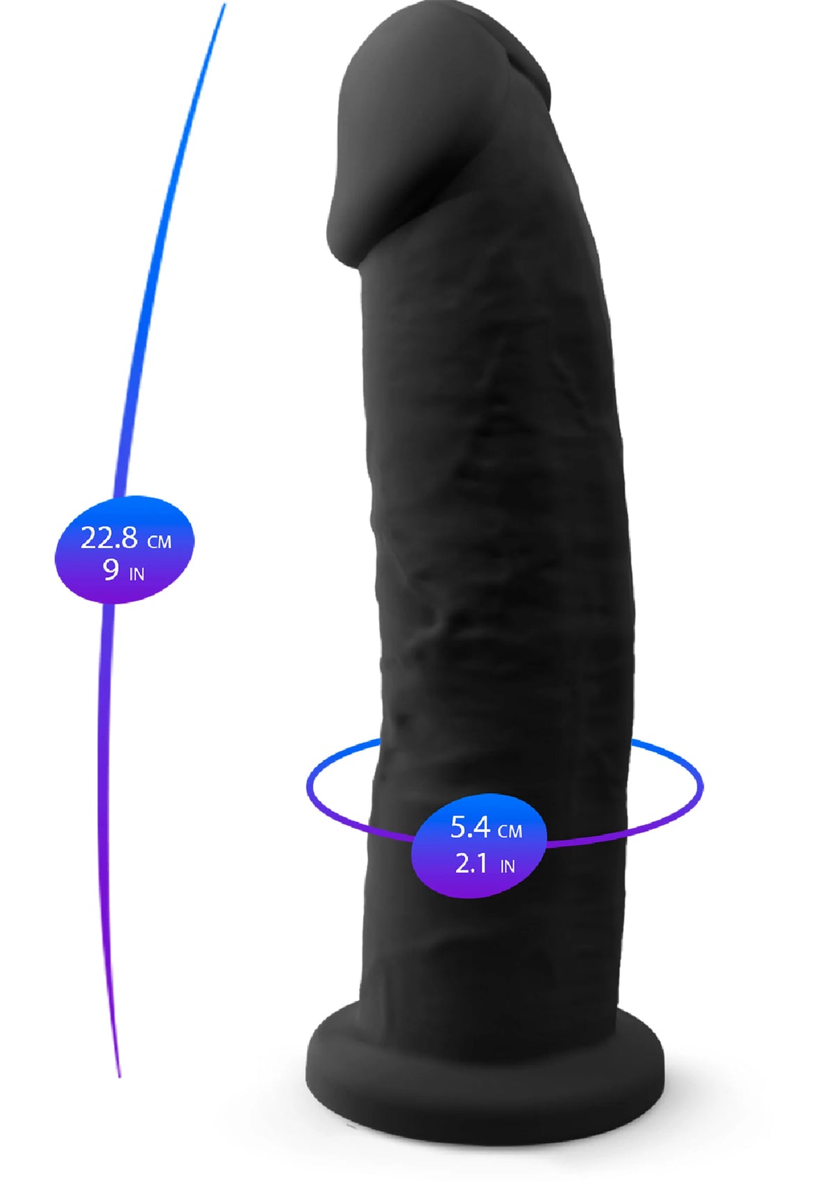 Bestel: Dong Model 9 inch by Silex - D - bij Happytoys: de erotische sex webshop | liever Happy dan Easy ⭐⭐⭐⭐⭐