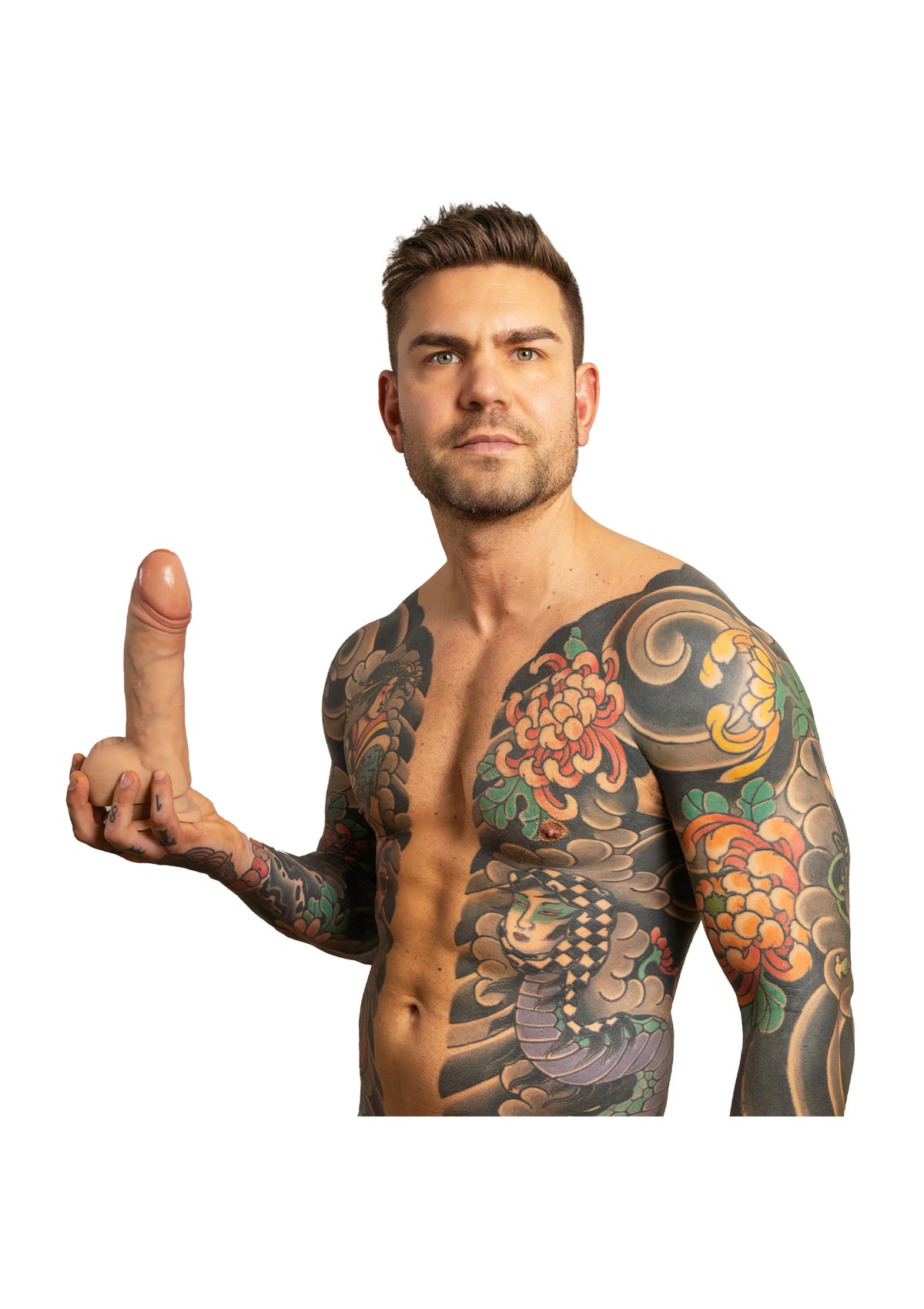 Bestel: Juan Lucho Signature Dildo 8 Inch by Silex - D Real Feel - bij Happytoys: de erotische sex webshop | liever Happy dan Easy ⭐⭐⭐⭐⭐