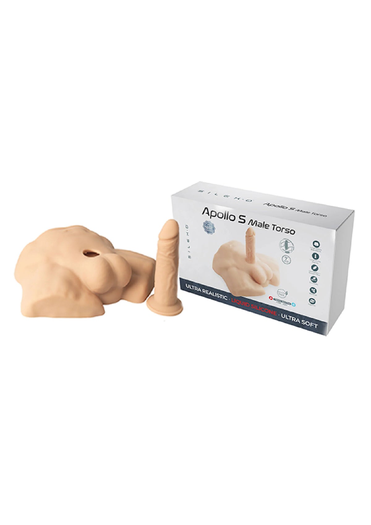 Bestel: Silicone Demi Torso Small by Silex - D - bij Happytoys: de erotische sex webshop | liever Happy dan Easy ⭐⭐⭐⭐⭐