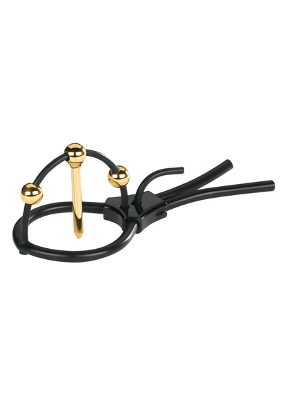 Bestel: Plunging Pete Corona Strap by MyStim - bij Happytoys: de erotische sex webshop | liever Happy dan Easy ⭐⭐⭐⭐⭐ - Default Title - 33521 - BLACK