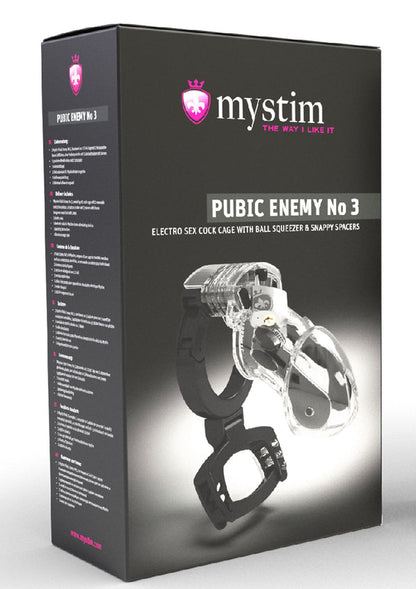 Pubic Enemy No. 3 Cock Cage by MyStim