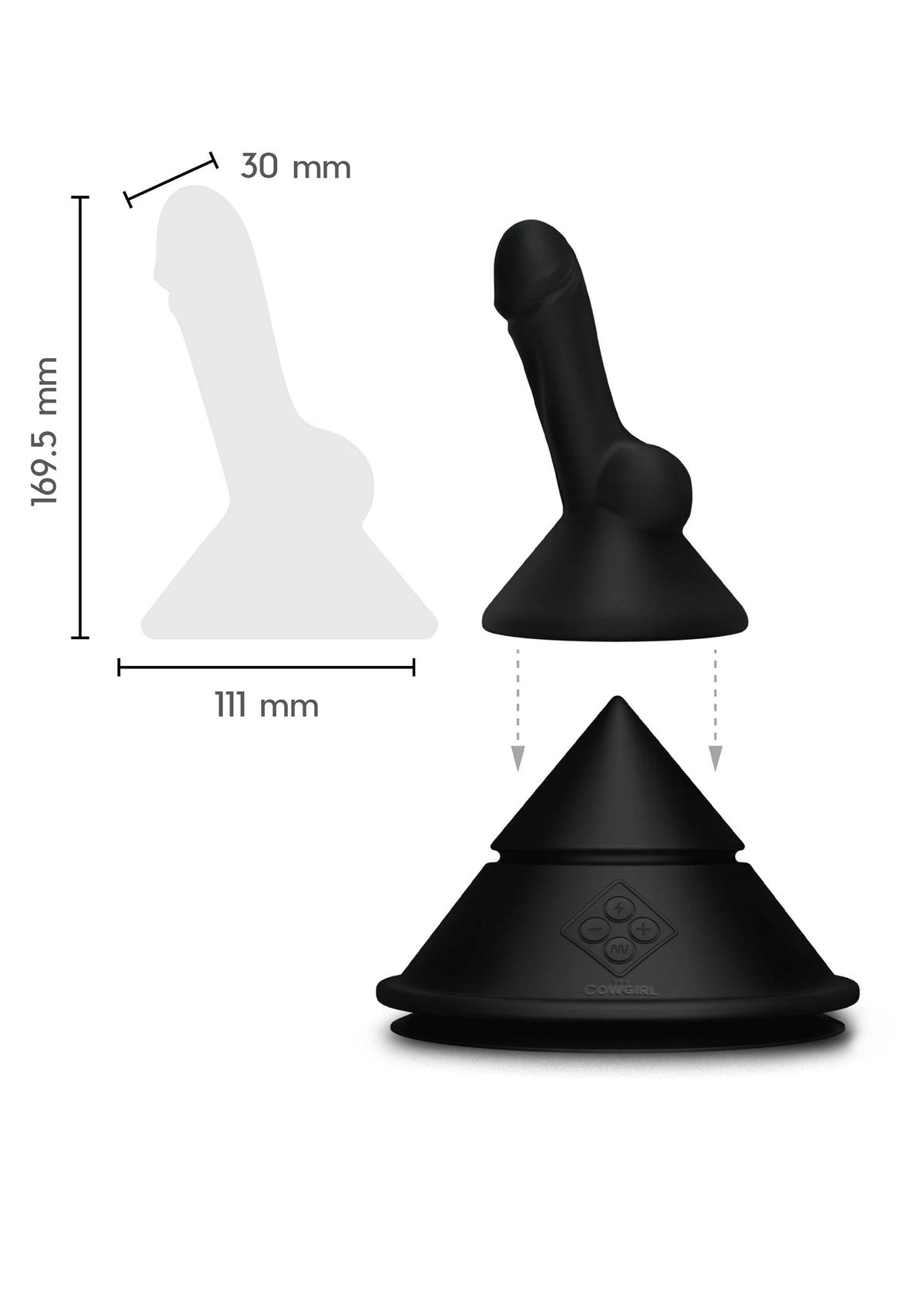 Bestel: The Cowgirl Cone Sex Machine by Cowgirl - bij Happytoys: de erotische sex webshop | liever Happy dan Easy ⭐⭐⭐⭐⭐
